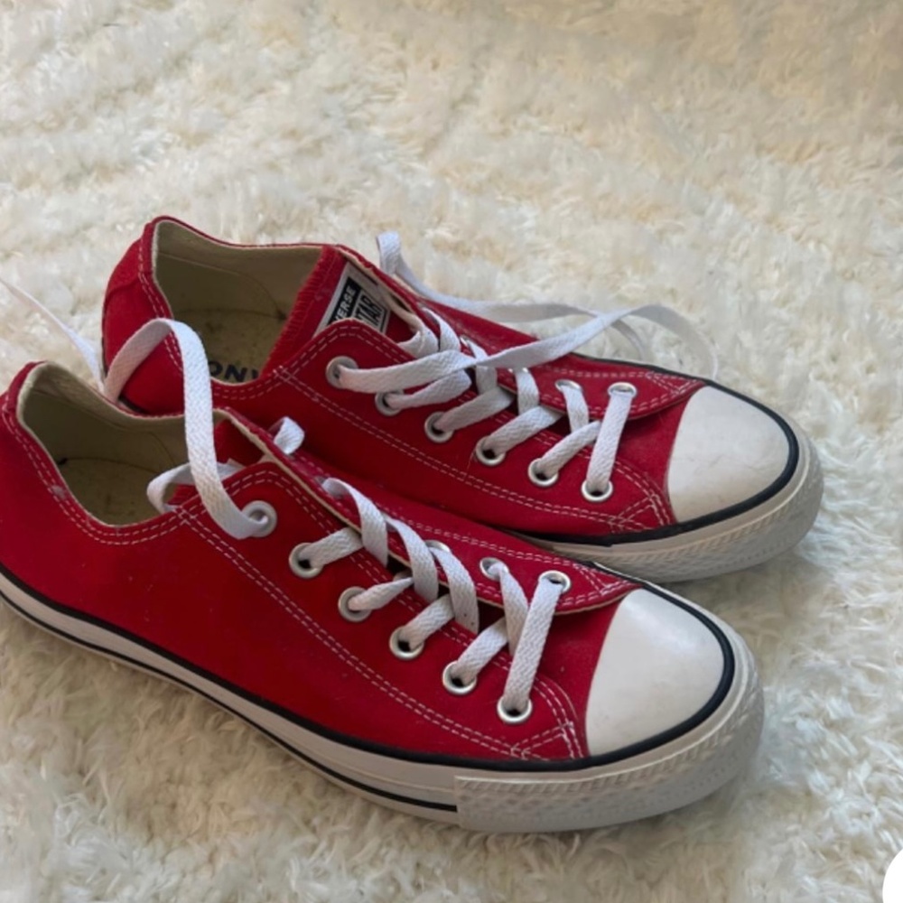 Red Low Top Converse